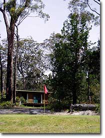 Golf course located by the cabins